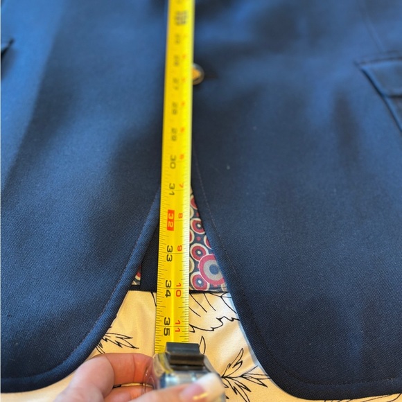 Men’s Vintage 1970 Knack Blazer Jacket Navy Blue Size 50L - Picture 10 of 13